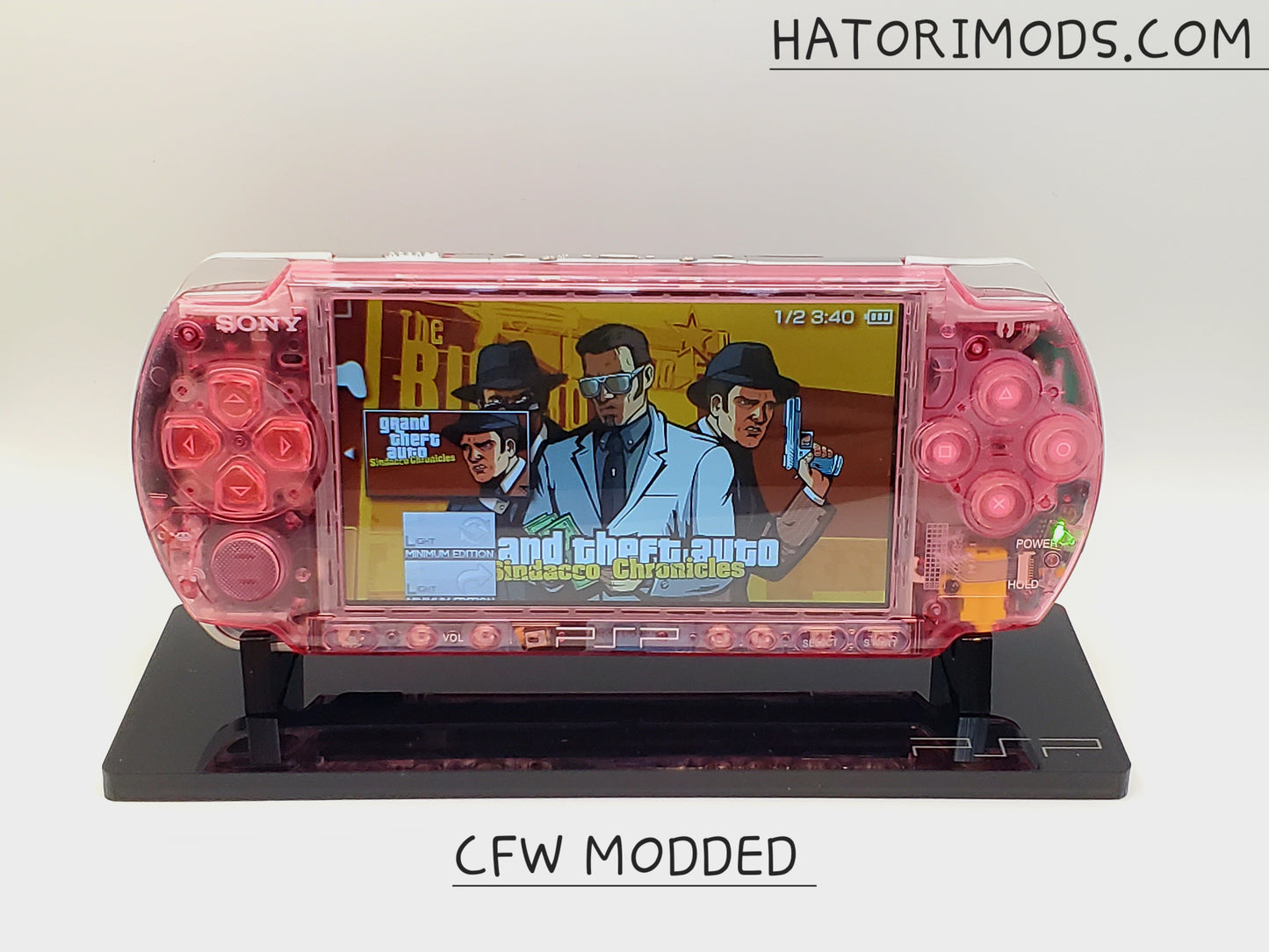 Psp 3000 Clear Pink Fully Loaded 3k+